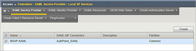 Screenshot of F5 Big-IP, Export Big-IP SP Metadata 1